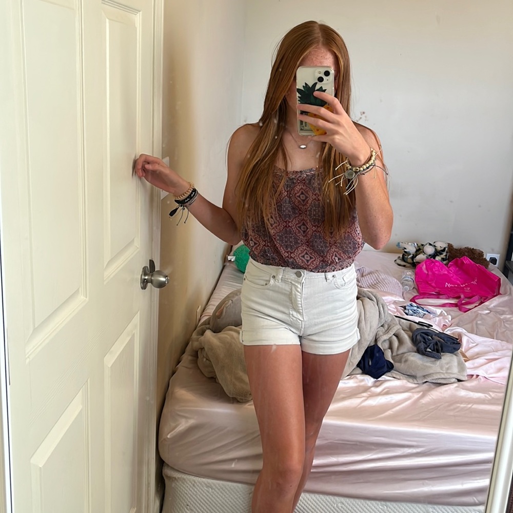 Patterned American eagle top